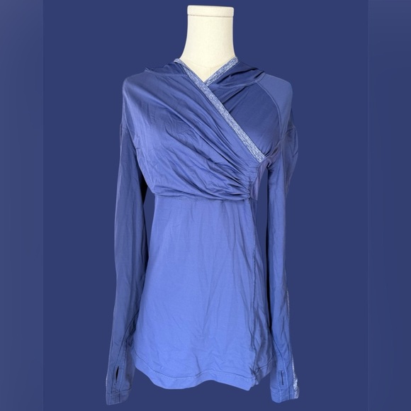 NWOT Lululemon Run For Your Life Cross Train Pullover Purple Hoodie Size 8 - Picture 1 of 11